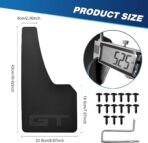 4 Pcs Universal Black Soft Rubber Mud Flaps - Prevent Mud Splashes, Enhance Appearance, Easy Install, Waterproof & Scratch Resistant - Ideal for Sedan SUV and Urban/Suburban Cars -GT - Image 6