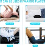 Lumbar Support Pillow for Office Chair, Memory Foam Lumbar Pillow for Lower Back Pain Relief (Black) - Image 7