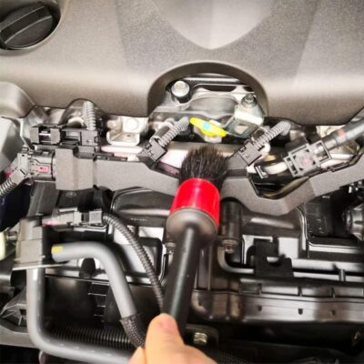 10pcs Auto Car Detailing Brush Set,Car Interior Cleaning Kit,Including 5pcs Car Detailing Brushes, 3pcs Wire Brush and 2pcs Different Soft Bristle dusting Brush for car Interior. - Image 8