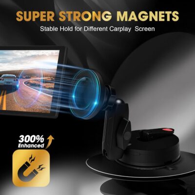 8'' Wireless Carplay Screen for Car, Portable Apple Car Play & Android Auto Car Stereo HD Touchscreen, Vertical/Horizontal Mode, Magnetic Mount, 5.0G WiFi, Voice Control & GPS Navigation - Image 6