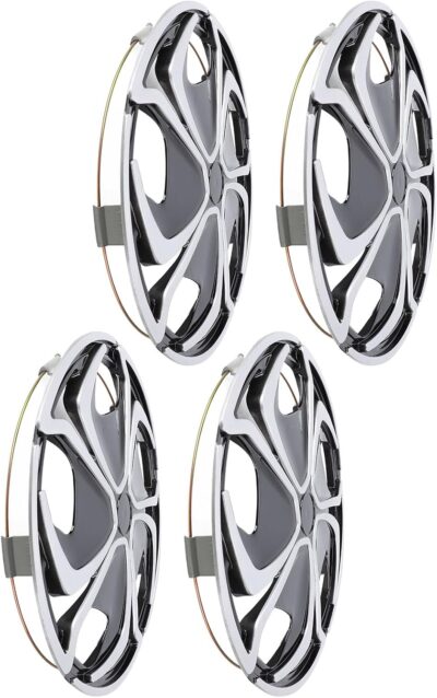 Asixxsix Wheel Hub Caps, 14 Inch Universal Fit ABS Car Wheel Covers Set of 4 with SnapOn Installation for Cars Trucks SUVs Steel Wheels - Image 5