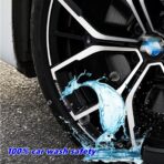 4PCS 3D Wheel hub Stickers Decorative Stickers M Sticker car Logo Badge Stickers Aluminum Alloy Material（Black） - Image 5