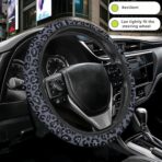 Leopard Print Steering Wheel Cover | Non Slip, Breathable Neoprene | Universal 15 Inch Fit (14.5"-15.5") | Comfort Grip | Fade Resistant | Easy Install-Comfort Grip for Cars, Trucks, SUVs - Image 6