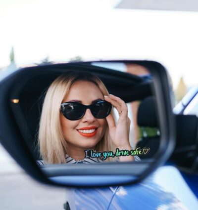 10PCS I Love You Drive Safe Mirror Sticker, I Love You Drive Safe Sticker for Car Windows & Rearview, Funny & Cute Decals to Show Your Loves, Waterproof and Reusable - Image 6