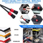 37Pcs Car Wash Kit Cleaning Kits with Foam Gun Sprayer Bucket Towels Tire Brush Wash Mitt Sponge Duster Brush Car Wash Detailing Kit is Complete Car Care Tools - Image 4
