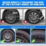 Winjet 15 Inch Premium Hubcaps Wheel Cover Replacement R15 Hub Caps,Auto Tire Replacement Exterior Cap,Universal Wheel Rim Cover Snap On Car Truck SUV (15 Inch,Set of 4) - Image 5