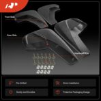 A-Premium Mud Flaps Compatible with Chevrolet Tahoe 2009-2014, GMC Yukon 2014, Cadillac Escalade 2007-2014, No Drilling Required Mud Guards with Hardware Accessories, Set of 4 Front and Rear - Image 3