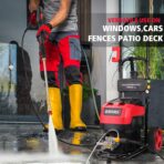 PowerSmart Electric Pressure Washer, 1.8GPM 4000PSI Max Power Washer with 35FT Power Cord & 27FT Hose, Soap Tank,Spray Gun - Image 4