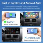 Road Top 12.3" Ultra-Narrow CarPlay Screen Upgrade for Mercedes-Benz C-Class W204 (2008-2010 NTG4.0), Wireless CarPlay & Android Auto, Linux Touchscreen Display Retrofit, OEM Integration Car Stereo - Image 2