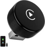 Wireless CarPlay & Android Auto Adapter – 2026 Circle Edition | Converts Wired to Wireless, Plug & Play Dongle, Fast Auto-Connect for iPhone iOS 10+ & Android 11+