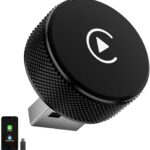 Wireless CarPlay & Android Auto Adapter – 2026 Circle Edition | Converts Wired to Wireless, Plug & Play Dongle, Fast Auto-Connect for iPhone iOS 10+ & Android 11+