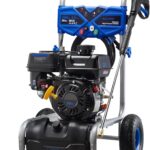 3500PSI Gas Pressure Washer, 2.3GPM Gas Powered High Pressure Washer with 209CC Engine, 4 Adjustable Nozzles, 25 ft High Pressure Hose for Cleaning Walls, Terraces, Vehicles, Garden (Blue)