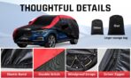 SUV Car Cover Custom Fit for BMW X5, Mercedes-Benz GLE, Audi Q7/SQ7, Car Cover Waterproof All Weather Outdoor Protection with Red Strip Design - Image 4