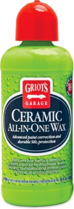 Griot’s Garage Ceramic All-In-One Wax for Car Waxing, Trucks, and RVs, Ideal for Defect Removal and Paint Protection, 16 Oz, 10895
