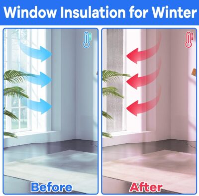 YoleShy Double Reflective Insulation 48 in X 10 FT RV Window Insulation for Summer Heat Reflective Window Film for Roof, Car, Garage Doors - Image 8