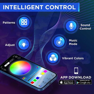 Nestour Interior Car Neon Lights Fit for Tesla Model 3 Y 2021 2022 2023 (Center Console+Dashboard+2 Foot Lights) with Armrest Organizer, Tesla Ambient Lighting, APP-Controlled RGB LED Strip Lights - Image 2