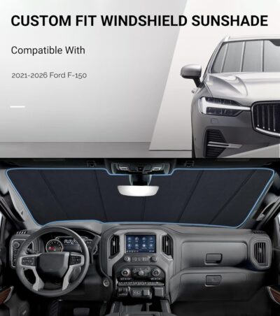 Pigenius Windshield Sunshade for Ford F-150 2021-2026 Front Window Shade - Safeguard - Image 2