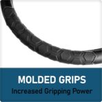 Truck Tuff Heavy-Duty Steering Wheel Cover, Durable Cover for Truck Steering Wheels — Black - Image 2