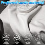 Car Headrest Neck Pillow, Suede Soft Comfortable Vehicle Seat Support Head Rest Pillow Cushion for Driving, Automotive Interior Accessories, Universal for SUV Sedan Truck (Brown) - Image 3