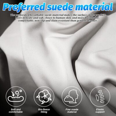 Car Headrest Neck Pillow, Suede Soft Comfortable Vehicle Seat Support Head Rest Pillow Cushion for Driving, Automotive Interior Accessories, Universal for SUV Sedan Truck (Brown) - Image 3