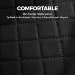 FREESOO Car Center Console Cover, Leather Armrest Cover for Car, Universal Middle Console Cushion with Storage Box, Cup Holder, Tissue Box & Phone Slot, Waterproof Interior Accessories, Black Red - Image 5