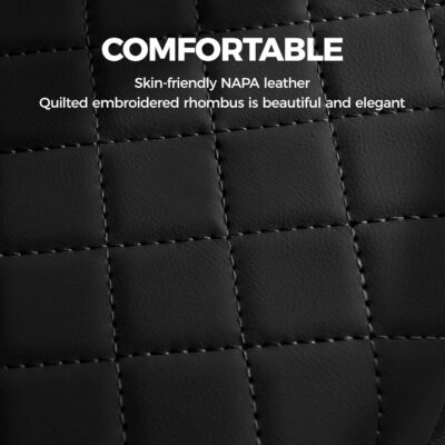 FREESOO Car Center Console Cover, Leather Armrest Cover for Car, Universal Middle Console Cushion with Storage Box, Cup Holder, Tissue Box & Phone Slot, Waterproof Interior Accessories, Black Red - Image 5