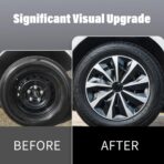 15 inch Hubcaps Set of 4 for Iron Rim, Wheel Cover Car Hub Caps Wheel Rim Cover ABS Plastic Replacement Hubcap Accessories for Car - Image 2