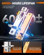 SEALIGHT H3 LED Fog Light Bulb, 30,000LM 800% Upgrade 6500K H3LL H3 LED Bulb, Long-Lasting Fog Lights, 1:1 Size Compact Design, Clearance Light Marker Light - Image 4