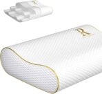 Royal Therapy Memory Foam Pillow, Queen Neck Pain Relief, Contour Cervical Pillow, for Neck and Shoulder Pain, Side, Back and Stomach Sleeper, 24x14x5 inches