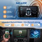 EononGMX7A 4G+64G Android 14 Car Stereo Compatible with,GMC/Chevy/Buick Wireless CarPlay & Android Auto, 8 Inch Touchscreen Car Radio, SWC, Bluetooth, Navigation, Rear Camera (GMX7 Upgraded) - Image 7