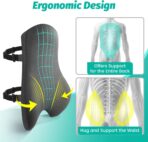 High Back Support for Office Chair Fully Support Entire Back for Comfort,Pain Relief and Posture Improved- Memory Foam Lumbar Support Pillow for Office Chair,Recliner - Image 4