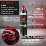 menzerna Cut Force Pro Car Polish 8 oz I Premium Polish with Heavy Cut and high Gloss Finish I Buffing & Polishing Compound for Car Maintenance I for Scratches & Sanding Marks I Car Body Repair - Image 3
