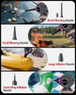 Handheld Car Vacuum Portable Cordless 25000Pa High Power Small Mini Hand Vacuum Rechargeable 4-in-1 Wireless Handheld Vac for Car Office Desktop Home Cleaning Ideal Gifts for Men & Women - Image 3