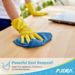 AIDEA Microfiber Cleaning Cloth 100PK, Soft Absorbent Rags, Microfiber Towels for Cars, Kitchen Towels, Dusting Cloth for Home, Window, Cleaning Supplies,12"×12" - Image 3