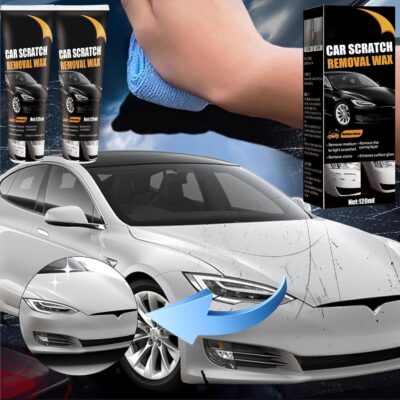 【2Packs】 Scratch Remover for Vehicles Car Scratch Remover Paste New Upgrade for Deep Scratches with Wipe & car Polish Sponge Buffing Compound for Car Paint Restorer - Image 2