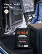 AstroAI Car Windshield Snow Cover, Windshield Cover for ice and Snow, Frost Windshield Cover for Ice, 2*Removal Side Mirror Protector, Windproof UV Sunshade Cover for Cars, SUVs, Vans - Image 8