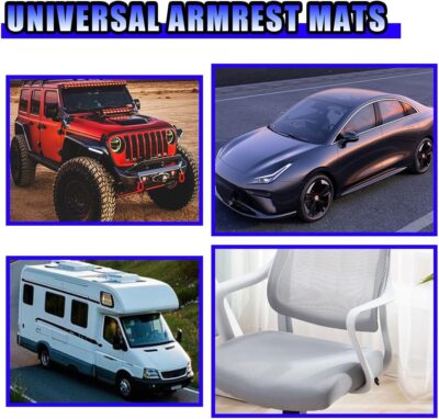 2PCS Car Elbow Pad Arm Rest Cover, Soft Armrest Cushion Pad for Arm Comfortable Support, Anti-Scratch Auto Armrest Pillow Protector, Universal Car Interior Accessory for Most Vehicles (Black) - Image 6