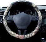 Mossy Oak Camo Steering Wheel Cover, Universal 15 inch - Made with Premium PVC Leather and Cotton Fabric - Official Licensed Product - Image 2