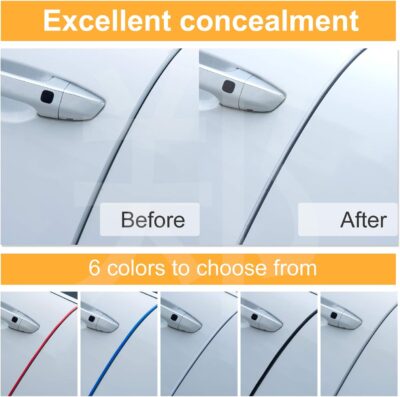 Eytool 5M Clear Door Edge Protectors, Rubber Edge Trim Seal Protector with U Shape Car Protection Door Edge Guard Fit for Most Car (Clear, 16.4FT) - Image 5
