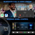 Wireless Single Din CarPlay Stereo: 6.5 Inch Wireless Android Auto Touchscreen Radio for Car - Bluetooth Incell Display 300W 4.2 CHN 2 Subwoofer Outputs USB Type-C Fast Charge SWC - Image 6