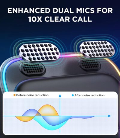 JOYROOM Bluetooth 6.0 AUX Car Adapter, Dual Mics Noise Cancellation, Plug-and-Play, Multifunction Button, 3.5mm Audio Adapter Bluetooth Receiver for Car Hands-Free Calls & Music, 2026 Upgrade, Black - Image 4