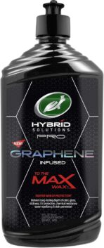 Turtle Wax 53479 Hybrid Solutions Pro to The Max Wax Graphene Liquid Wax, Patent-Pending Advanced Paint Protection, Extreme Gloss High Shine Finish, for Cars Trucks and More, 14 oz. (Pack of 1)
