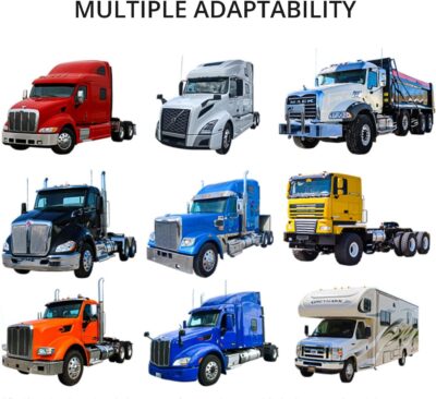 Semi-Truck Sun Shade for Windshield and Side Windows | 300T Sunshade Maximum Coverage | Block Sun Heat Rays |Fits for Semi, Commercial & Big Rig Truck, RV (Side Velcro)… - Image 8