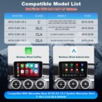 Wireless Carplay Retrofit Kit Decoder Module for Mercedes Benz NTG5.0 B C GLC CLA GLA Class W205 2015-2018 Year, Support Wireless Android Auto, Reverse Camera, Original Car OEM Control - Image 3
