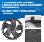 Winjet 15 Inch Premium Hubcaps Wheel Cover Replacement R15 Hub Caps,Auto Tire Replacement Exterior Cap,Universal Wheel Rim Cover Snap On Car Truck SUV (15 Inch,Set of 4) - Image 3