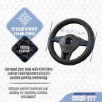 Skechers Steering Wheel Cover Contour Foam Cozy Fit, Leather Steering Wheel Covers,Universal Anti-Slip Fit 14" 1/2-15" Car Wheel Cover for Car Decor Gifts Fit Suvs,Vans,Sedans,Car,Trucks,Black - Image 5