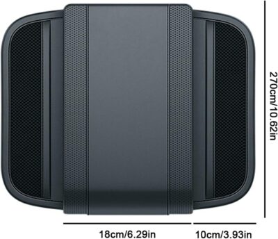 Shkalacar Car Armrest Storage Box Center Console Cover Armrest Organizer Arm Rest Cover Car Interior Accessories with PU Leather Memory Foam 2 Side Pockets for Most Cars SUVs Trucks (Black) - Image 9