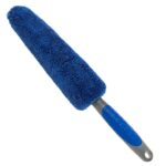 VIKING Wheel Brush or Rim Brush for Car, Metal Free, Blue, 2.5 Inch x 14.3 Inch
