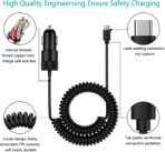 for iPhone 16e 17e 17 Pro Max Air, Fast Car Charger Adapter for iPhone 16e, 16, 16 Pro Max, 16 Plus, 15 Series, USB C Vehicle Phone Auto Automobile Plug with 2.8FT Coiled Cable Cord Fast Charging - Image 7