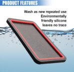 Car Dashboard Anti-Slip Grip Mat, Cell Phone Holder Gel Pad, Multifunctional Dashboard Sticky Pad, Universal Vehicle Interior Accessories for GPS, Keychains, Sunglasses (Red) - Image 5